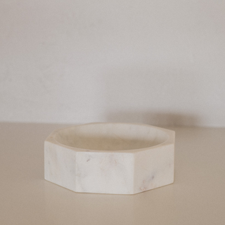 Caden Octangular Bowl - White Medium
