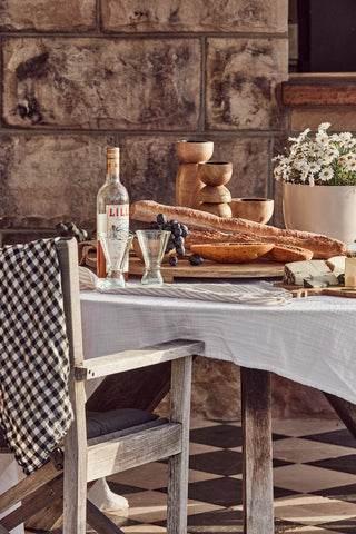 Bexley Round Grazing Board on Table with Bread