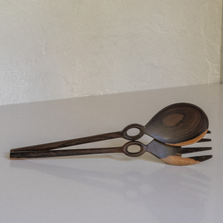 Aldea Salad Server Set on Side