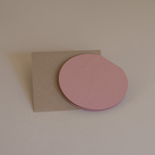 Love Round Greeting Card with Envelope