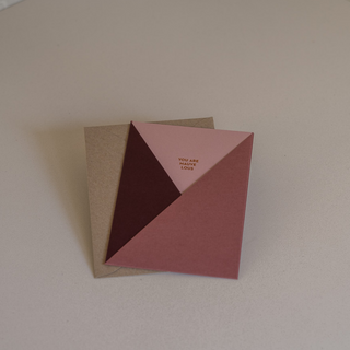 Mauvelous Pocket Greeting Card with Envelope