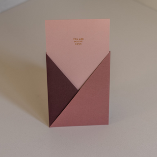 Mauvelous Pocket Greeting Card Sleeve View