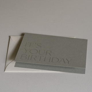 Happy Birthday Card No. 21 - Flat View with Envelope