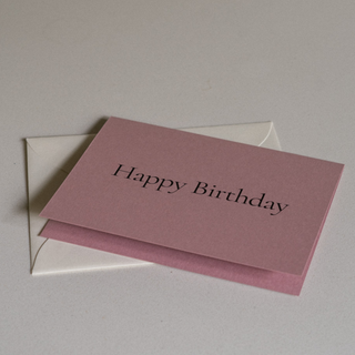 Happy Birthday Card No. 22 - Flat View With Envelope