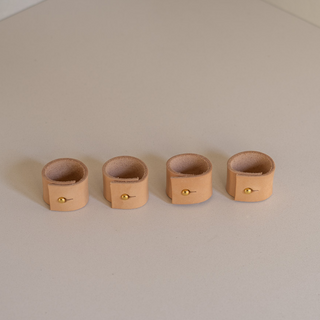 Leona Napkin Ring Set in Natural