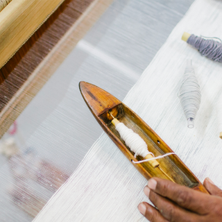 Hand Loom Creating a Turkish Towel