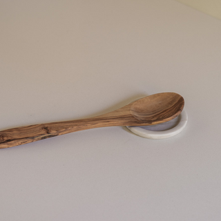 Oaxaca Spoon Rest Side View with Wooden Spoon