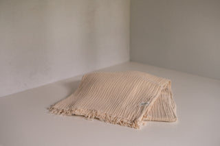 Brisbane Throw Blanket in Light Clay