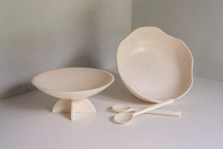 Rozelle Resin Collection with Fruit Bowl, Large Salad Bowl, and Salad Servers Server