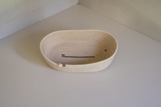 Halsted Woven Bread Basket Top View
