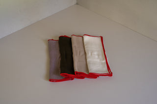 Milia Napkin Sets in All Colors Stacked