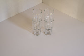 Meena Fluted Tall Tumblers Stacked