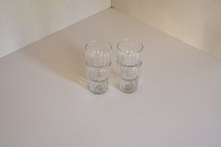 Meena Fluted Short Tumblers Stacked