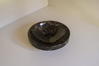 Rosalia Decorative Bowl in Black Marble