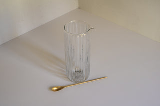 May Brass Bar Spoon and Meena Fluted Carafe