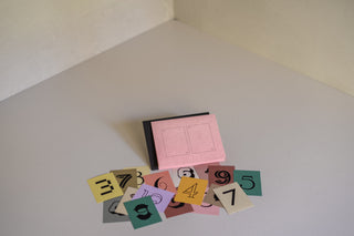 Birthday Numbers Card with Envelope and Scattered Numbers