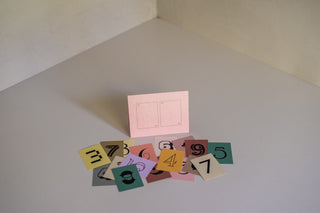 Birthday Numbers Card with Scattered Numbers