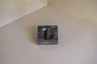Roca Ashtray in Black Angle View