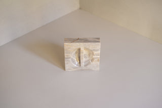 Roca Ashtray in Amber Upright View