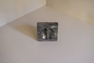 Roca Ashtray in Black Upright View