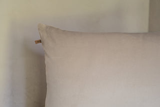 Taronga Lumbar Pillow in Light Clay Detail View