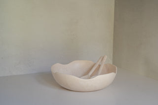 Rozelle Resin Salad Server Set in Rozelle Large Salad Bowl