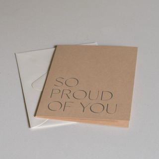 So Proud of You Card No. 21 - Flat View with Envelope