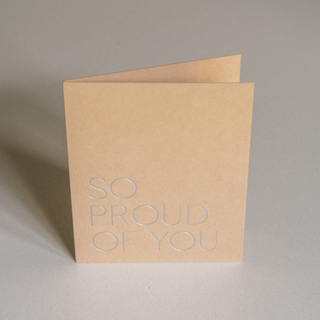 So Proud of You Card No. 21 - Upright View