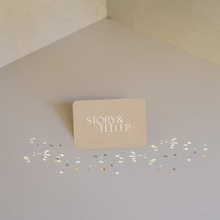 Story & Teller Gift Card with Confetti
