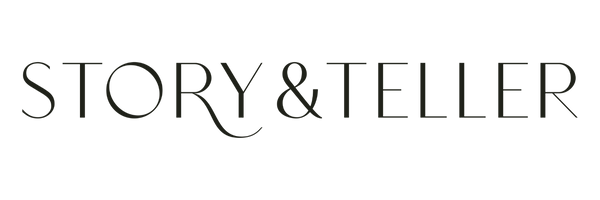 Story & Teller Single Line Text Logo