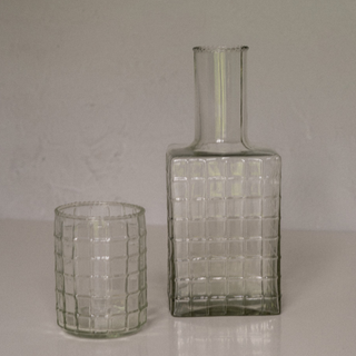 Sune Carafe & Tumbler Set with Cup to Side