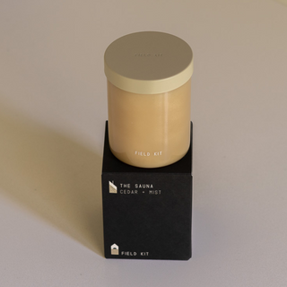 The Sauna Soy Candle on Box